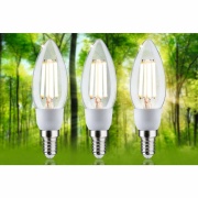 Eco-Line Filament 230V LED Kerze E14   3x525lm 3x2,5W 3000K  Klar