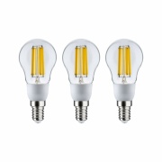 Eco-Line Filament 230V LED Tropfen E14 3er-Pack  100mm 3x525lm 3x2,5W 3000K  Klar