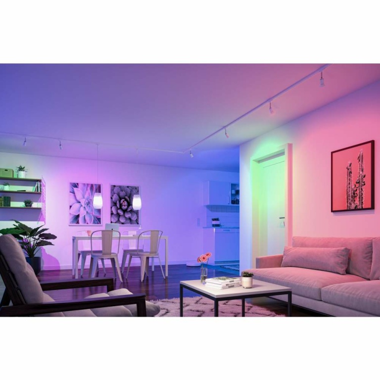 Paulmann Standard 230V Smart Home Zigbee 3.0 LED Reflektor GU10 350lm 4,8W RGBW+ dimmbar Weiß matt