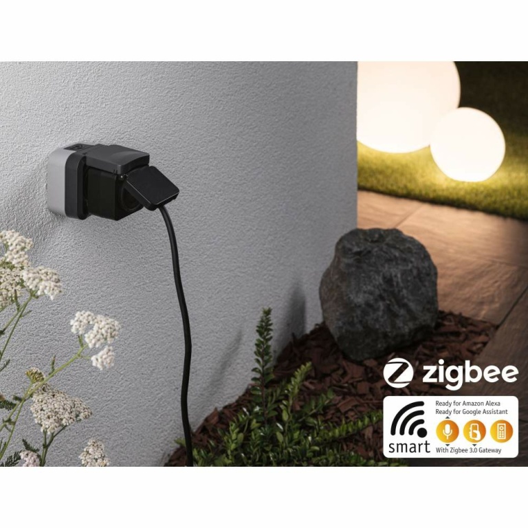 Paulmann Zwischenstecker Smart Plug Outdoor IP44 Schwarz