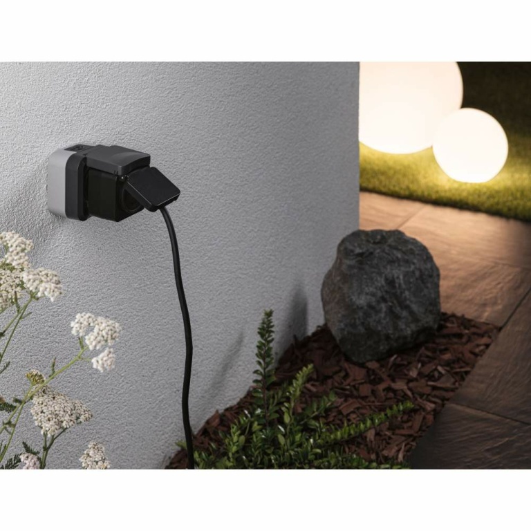 Paulmann Zwischenstecker Smart Plug Outdoor IP44 Schwarz