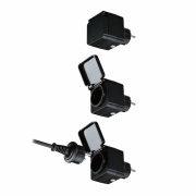 Zwischenstecker Smart Plug Outdoor IP44 Schwarz