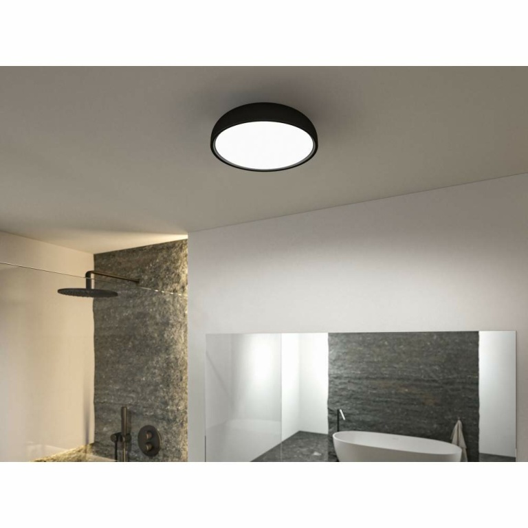 Paulmann Selection Bathroom LED Deckenleuchte Oka IP44  White Switch 950lm 230V 24W  Schwarz matt