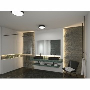 Selection Bathroom LED Deckenleuchte Oka IP44  White Switch 950lm 230V 24W  Schwarz matt