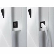 Wandleuchte Bett-Leseleuchte Malena Weiß matt mit USB-C Ladefunktion und Stecker GU10 max. 5W 230V