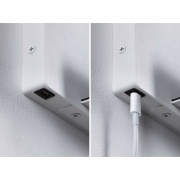 LED Wandleseleuchte Halina Weiß matt mit USB-C Ladebuchse und Schwanenhals 2700K 200lm 2,4W