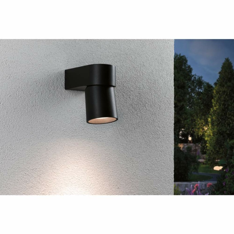 Paulmann LED Außenwandleuchte Kimu   IP44  80mm 3000K 8W 500lm 230V 70° Anthrazit Aluminium