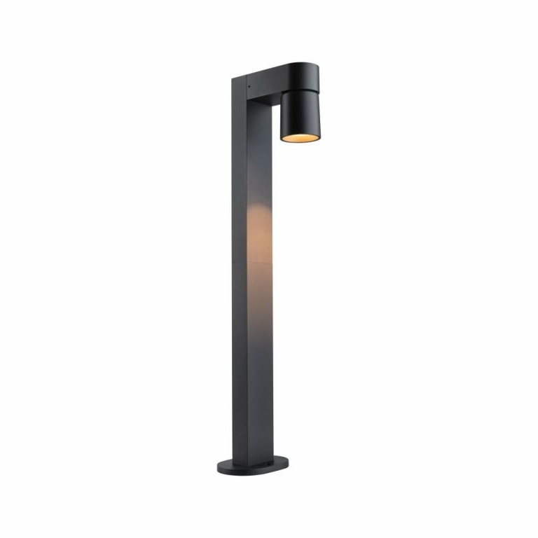 Paulmann LED Pollerleuchte Kimu  insektenfreundlich IP44  822mm 2200K 7,8W 500lm 230V 70° Anthrazit  Aluminium