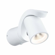 LED Außenwandleuchte Cuff Bewegungsmelder  IP44  76x217mm 3000K 10W 700lm 230V 70° Weiß Aluminium