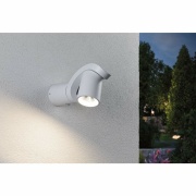 LED Außenwandleuchte Cuff Bewegungsmelder  IP44  76x217mm 3000K 10W 700lm 230V 70° Weiß Aluminium