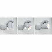 LED Außenwandleuchte Cuff Bewegungsmelder  IP44  76x217mm 3000K 10W 700lm 230V 70° Weiß Aluminium