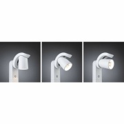 LED Pollerleuchte Cuff Bewegungsmelder  IP44  782mm 3000K 10W 700lm 230V 70° Weiß  Aluminium