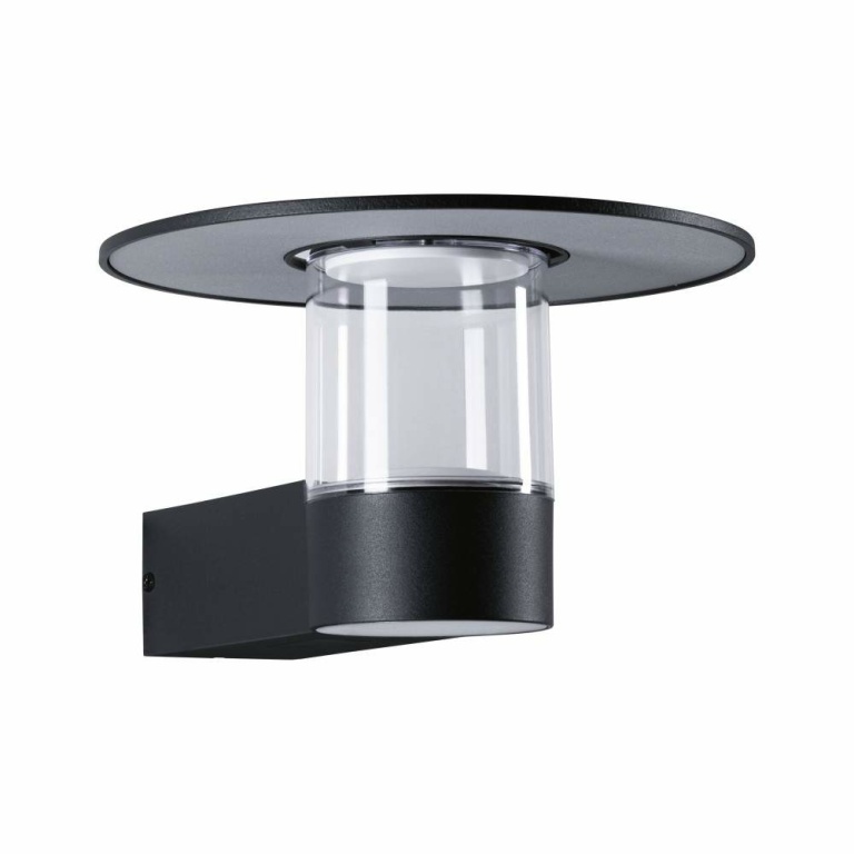 Paulmann LED Außenwandleuchte Sienna Bewegungsmelder mit Hochfrequenz-Sensor seewasserresistent IP44  212mm 3000K 9 / 1x3W 500lm 230V  Anthrazit Aluminium