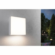 LED Außenwandleuchte Azalena Bewegungsmelder mit Hochfrequenz-Sensor  IP44  250x97mm 3000K 8,5W 700lm 230V  Weiß Kunststoff#Aluminium