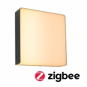 LED Außenwandleuchte Smart Home Zigbee 3.0 Azalena Bewegungsmelder mit Hochfrequenz-Sensor  IP44  250x97mm Tunable Warm 8,5W 700lm 230V  Anthrazit Kunststoff#Aluminium