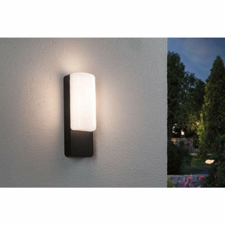 Paulmann LED Außenwandleuchte Bonnie   IP44  93x77mm 3000K 8,5W 560lm 230V  Anthrazit Aluminium