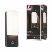 LED Außenwandleuchte Bonnie Bewegungsmelder  IP44  93x77mm 3000K 8,5W 560lm 230V  Anthrazit Aluminium