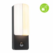 LED Außenwandleuchte Bonnie Bewegungsmelder insektenfreundlich und seewasserresistent IP44  93x77mm 2200 - 3000K 8,5W 560lm 230V  Anthrazit Aluminium