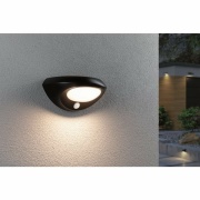 Solar LED Außenwandleuchte Sorova Bewegungsmelder  IP44  230x125mm 3000K 3,5W 220lm   Anthrazit Kunststoff