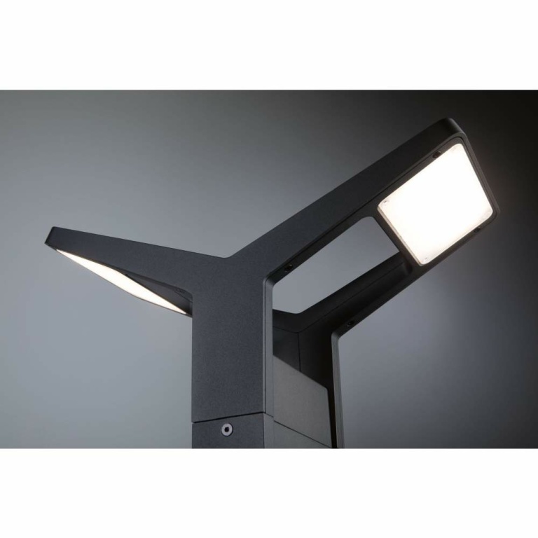 Paulmann LED Pollerleuchte Juntea   IP44  585mm 3000K 2x12,5W 2x800lm 230V  Anthrazit  Aluminium