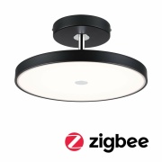 LED Deckenleuchte Smart Home Zigbee 3.0 Hildor    2700K 2000lm 230V 25W dimmbar Schwarz matt#Chrom
