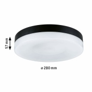 LED Deckenleuchte 3-Step-Dim Amalie    2700K 1000lm 230V 16W dimmbar Schwarz matt