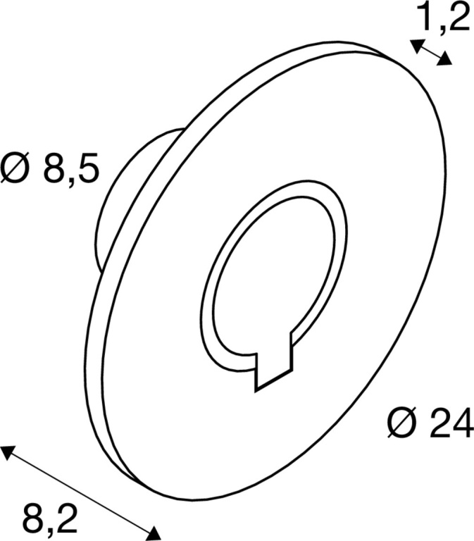 SLV I-RING, Wandaufbauleuchte, 9,2W, 3000K, anthrazit