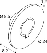 I-RING, Wandaufbauleuchte, 9,2W, 3000K, anthrazit