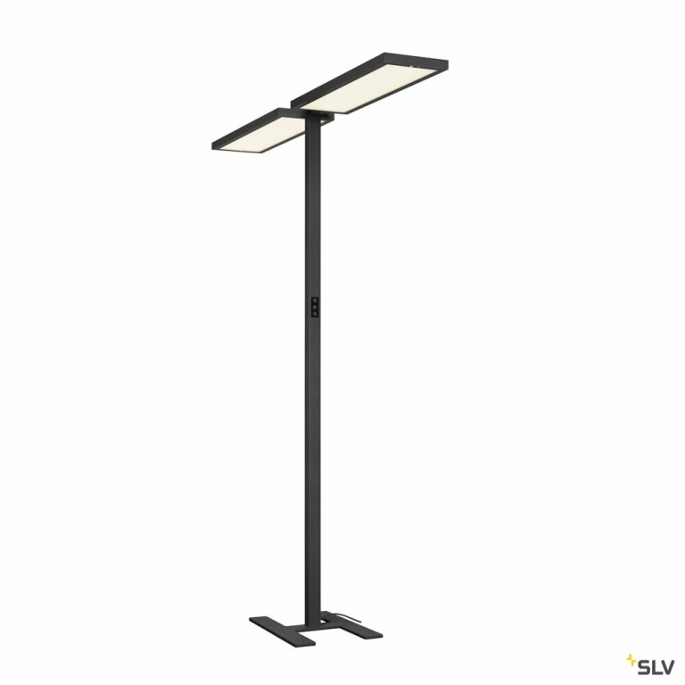 SLV WORKLIGHT PRO, Stehleuchte, 150W, 4000K, Touch, schwarz