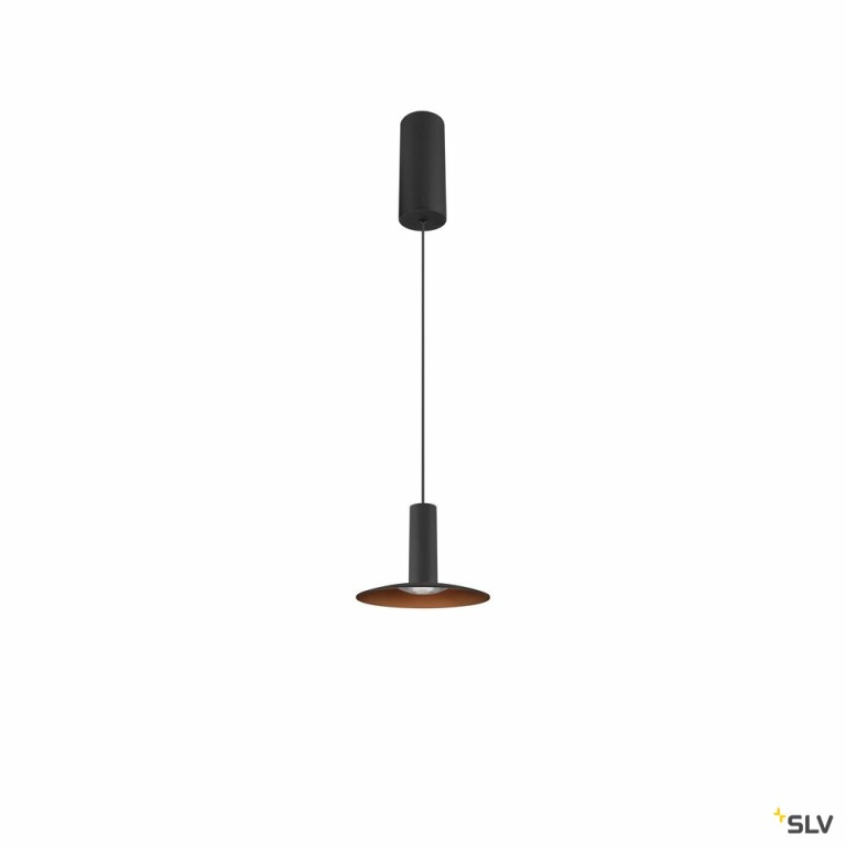 SLV LALU®, Pendelleuchte, Led Base, Mix&Match, 150cm, 9.5W, 3000K, PHASE, schwarz