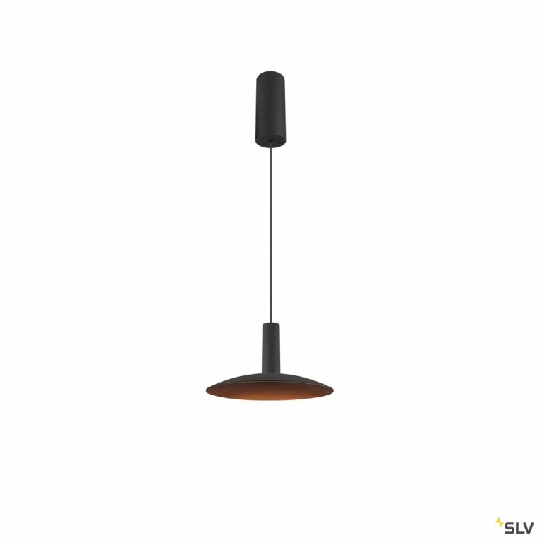 SLV LALU®, Pendelleuchte, Led Base, Mix&Match, 150cm, 9.5W, 3000K, PHASE, schwarz