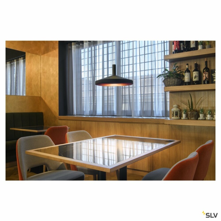 SLV LALU®, Pendelleuchte, Led Base, Mix&Match, 150cm, 9.5W, 3000K, PHASE, schwarz