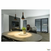 LALU®, Pendelleuchte, Led Base, Mix&Match, 150cm, 9.5W, 3000K, PHASE, bronze