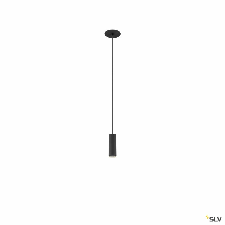 SLV LALU®, Pendelleuchte, Led Base, Einbau, Mix&Match, 150cm, 9.5W, 3000K, PHASE, schwarz