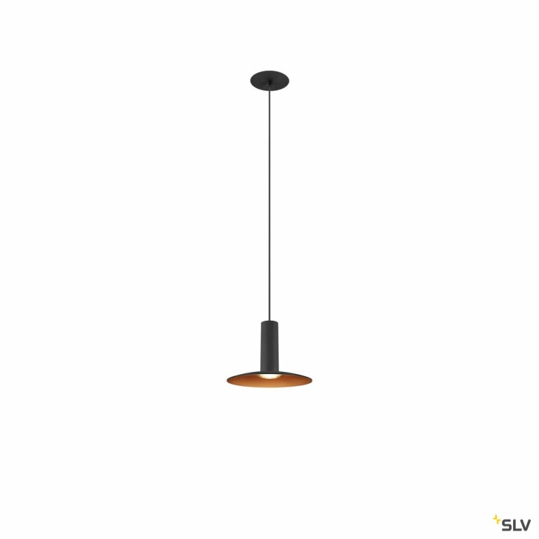 SLV LALU®, Pendelleuchte, Led Base, Einbau, Mix&Match, 150cm, 9.5W, 3000K, PHASE, schwarz