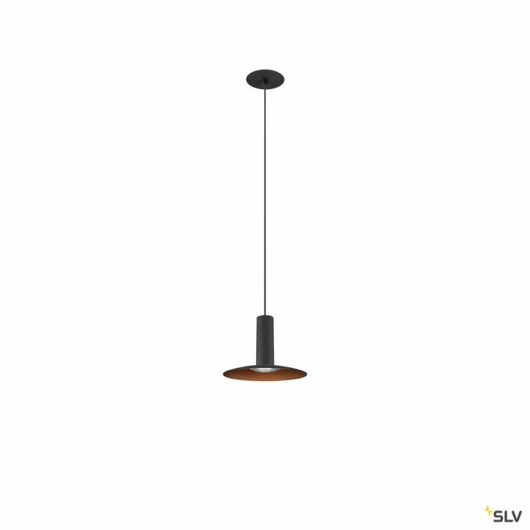 SLV LALU®, Pendelleuchte, Led Base, Einbau, Mix&Match, 150cm, 9.5W, 3000K, PHASE, schwarz