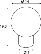 LITTLE SUN, Tischleuchte, G9, IP20, kupfer