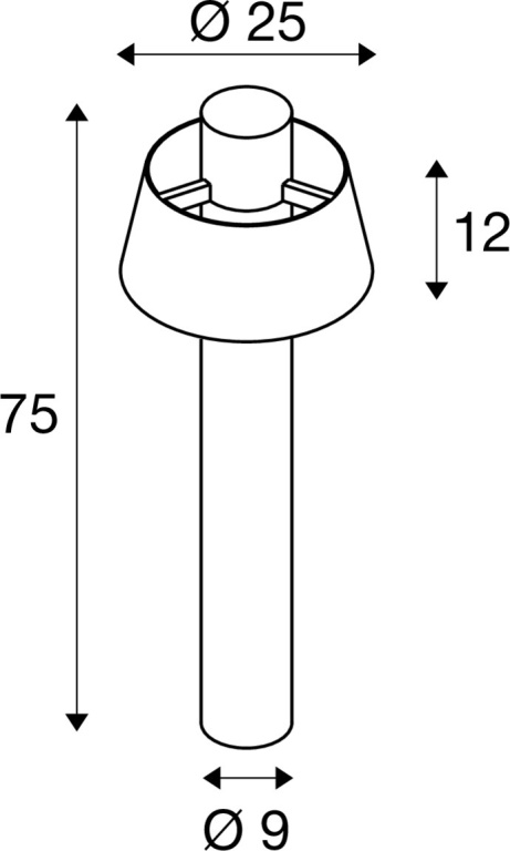 SLV PHOTONI 75, Stehleuchte, E27, 13W, rost