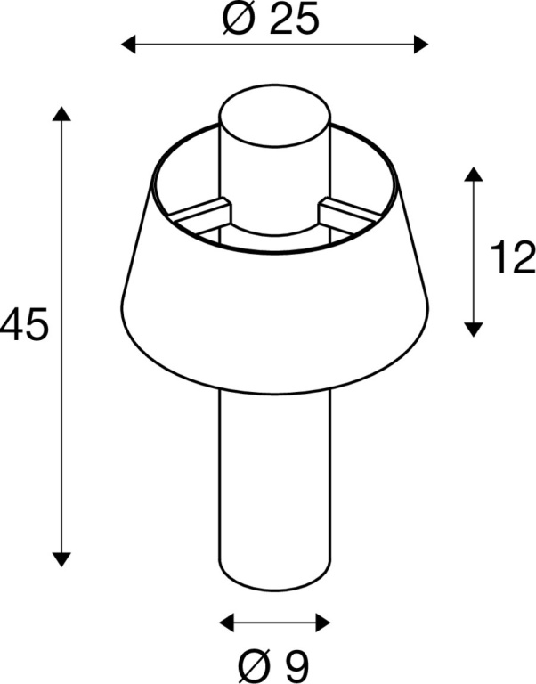 SLV PHOTONI 45, Stehleuchte, E27, 13W, rost