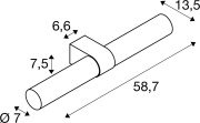 LYGANT double, Wandaufbauleuchte, 3000K, 11W, weiß