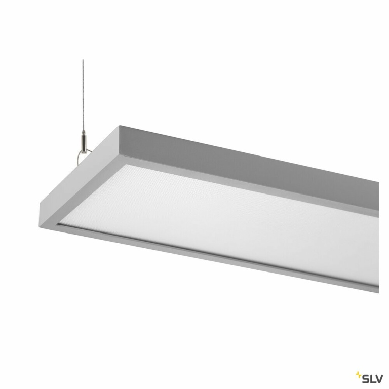 SLV WORKLIGHT PRO 150, Pendelleuchte, 150cm, 4000K, DALI, Touch, grau