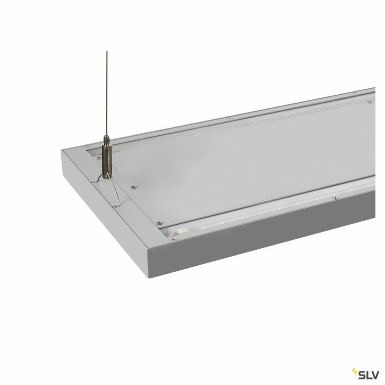 SLV WORKLIGHT PRO 150, Pendelleuchte, 150cm, 4000K, DALI, Touch, grau