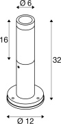 S-TUBE 32, Stehleuchte, GU10, 10W, schwarz