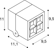 S-CUBE, Wand- und Deckenaufbauleuchte, 2700/3000K, 15W, PHASE, 80°, anthrazit