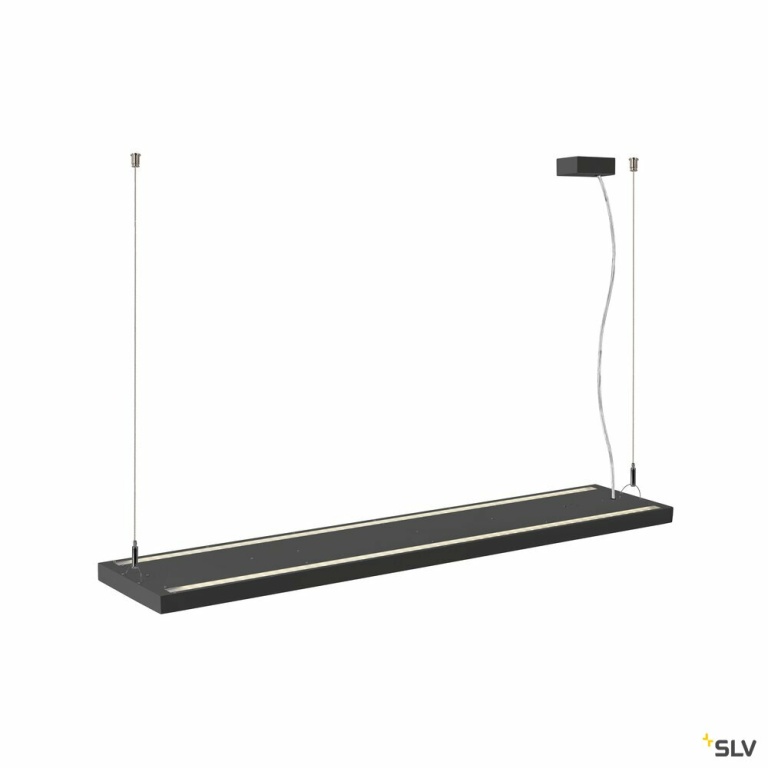 SLV WORKLIGHT PRO 120, Pendelleuchte, 120cm, 4000K, DALI, Touch, schwarz