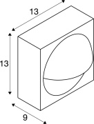 LID I, Wandaufbauleuchte, 2700/3000K, 15W, PHASE, 100°, anthrazit