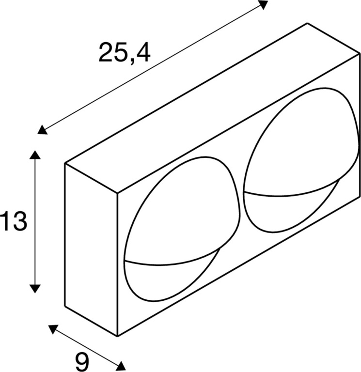 SLV LID I, Wandaufbauleuchte, 2700/3000K, 29W, PHASE, 100°, anthrazit