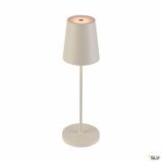 VINOLINA TWO, Tischleuchte, Akku, IP65, 2200/2700/3000K, TOUCH, beige