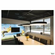 MEDO® PRO 90, Deckenaufbauleuchte, rund, 3000/4000K, 75W, DALI, Touch, 80°, UGR<19, schwarz