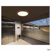 MEDO® PRO 90, Deckenaufbauleuchte, rund, 3000/4000K, 75W, DALI, Touch, 110°, schwarz